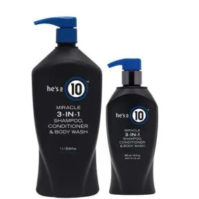 He's A 10 Men's 3-In-1 Daily Shampoo, conditioner & Body Wash 1L